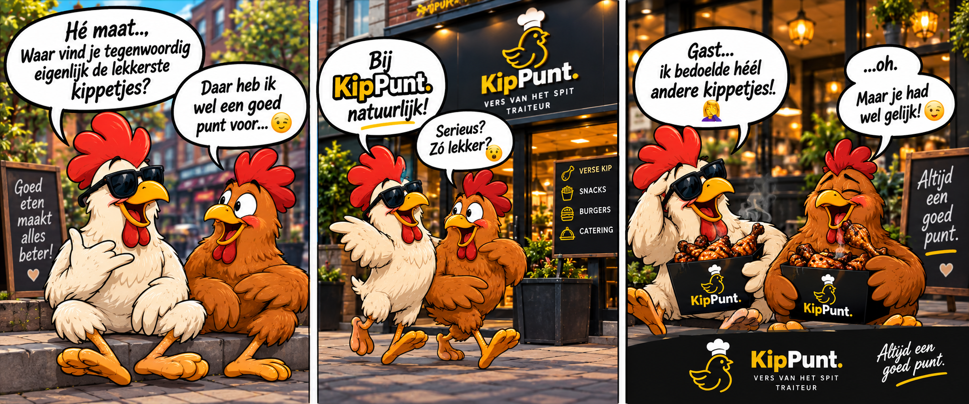 KipPunt comic over de lekkerste kippetjes
